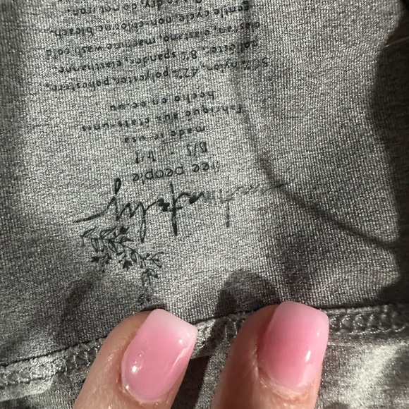 Free People Brami Skinny Strap Tank in Heather Gray Size XS/S - Picture 3 of 3